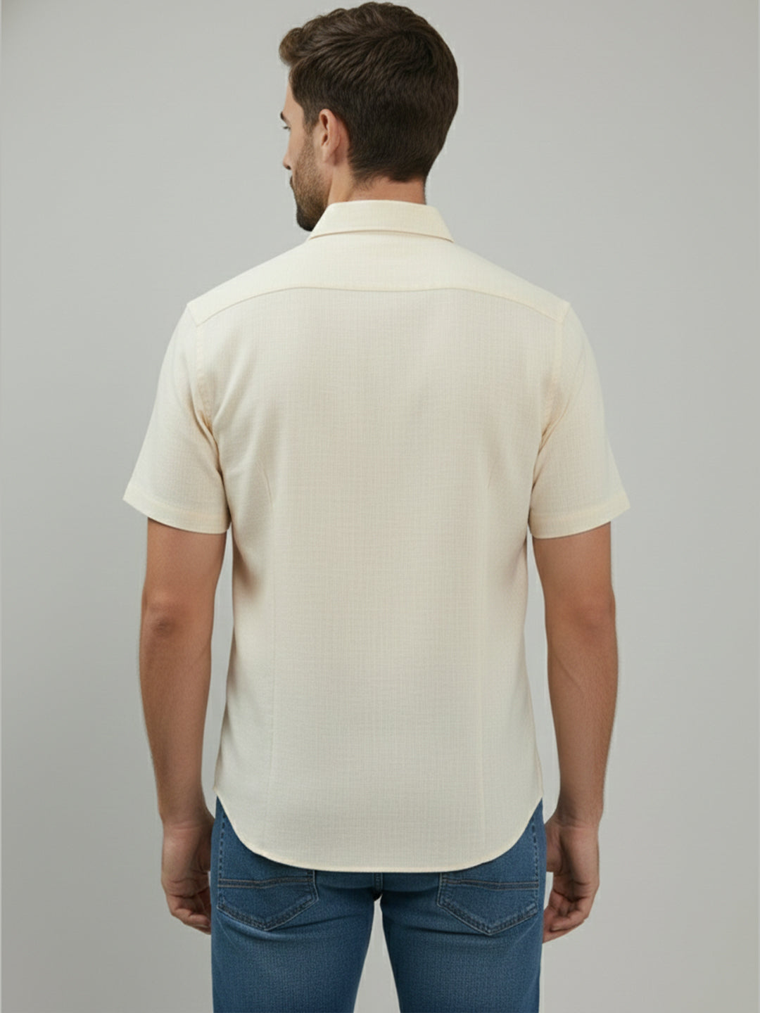 BULL FIRE Half Sleeve Spread Collar Cotton Regular Shirt for men