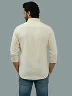 BULL FIRE Spread Collar Full Sleeve Cotton Regular Fit  Shirt for Men