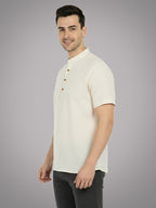 BULL FIRE Half Sleeve Kurta Regular Fit for Men