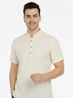 BULL FIRE Half Sleeve Kurta Regular Fit for Men