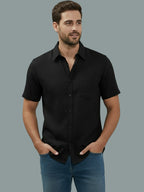 BULL FIRE Half Sleeve Spread Collar Cotton Regular Shirt for men