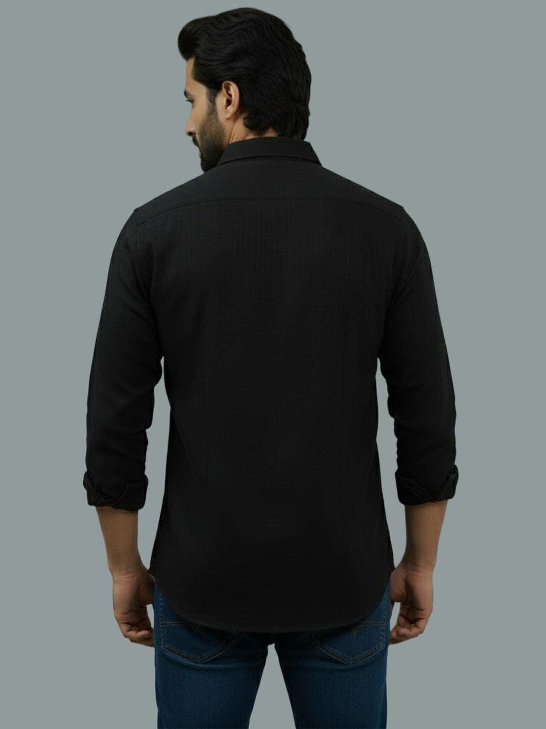 BULL FIRE Spread Collar Full Sleeve Cotton Regular Fit  Shirt for Men