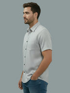 BULL FIRE Half Sleeve Spread Collar Cotton Regular Shirt for men