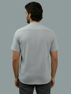 BULL FIRE Half Sleeve Chinese Collar Cotton Regular Fit Shirt For Men
