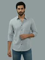 BULL FIRE Spread Collar Full Sleeve Cotton Regular Fit  Shirt for Men