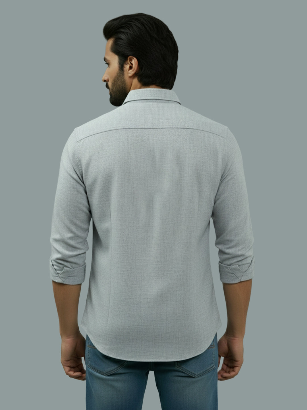 BULL FIRE Spread Collar Full Sleeve Cotton Regular Fit  Shirt for Men