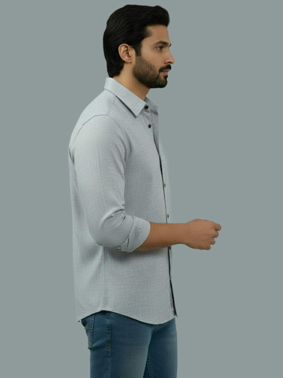 BULL FIRE Spread Collar Full Sleeve Cotton Regular Fit  Shirt for Men