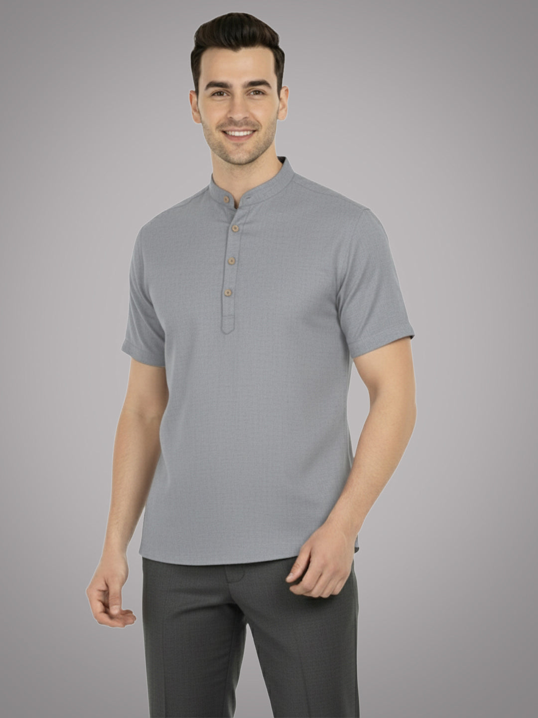 BULL FIRE Half Sleeve Kurta Regular Fit for Men