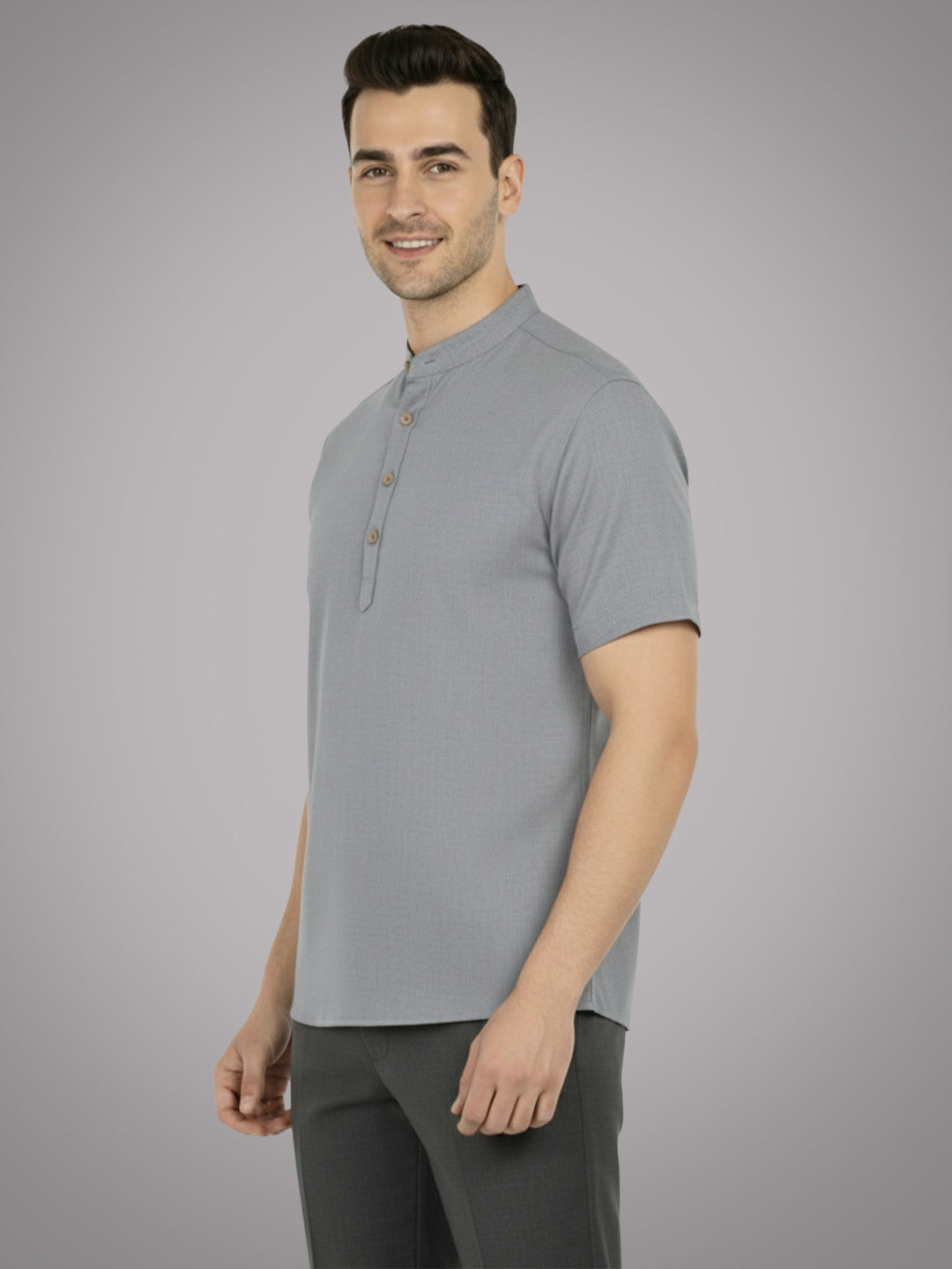 BULL FIRE Half Sleeve Kurta Regular Fit for Men