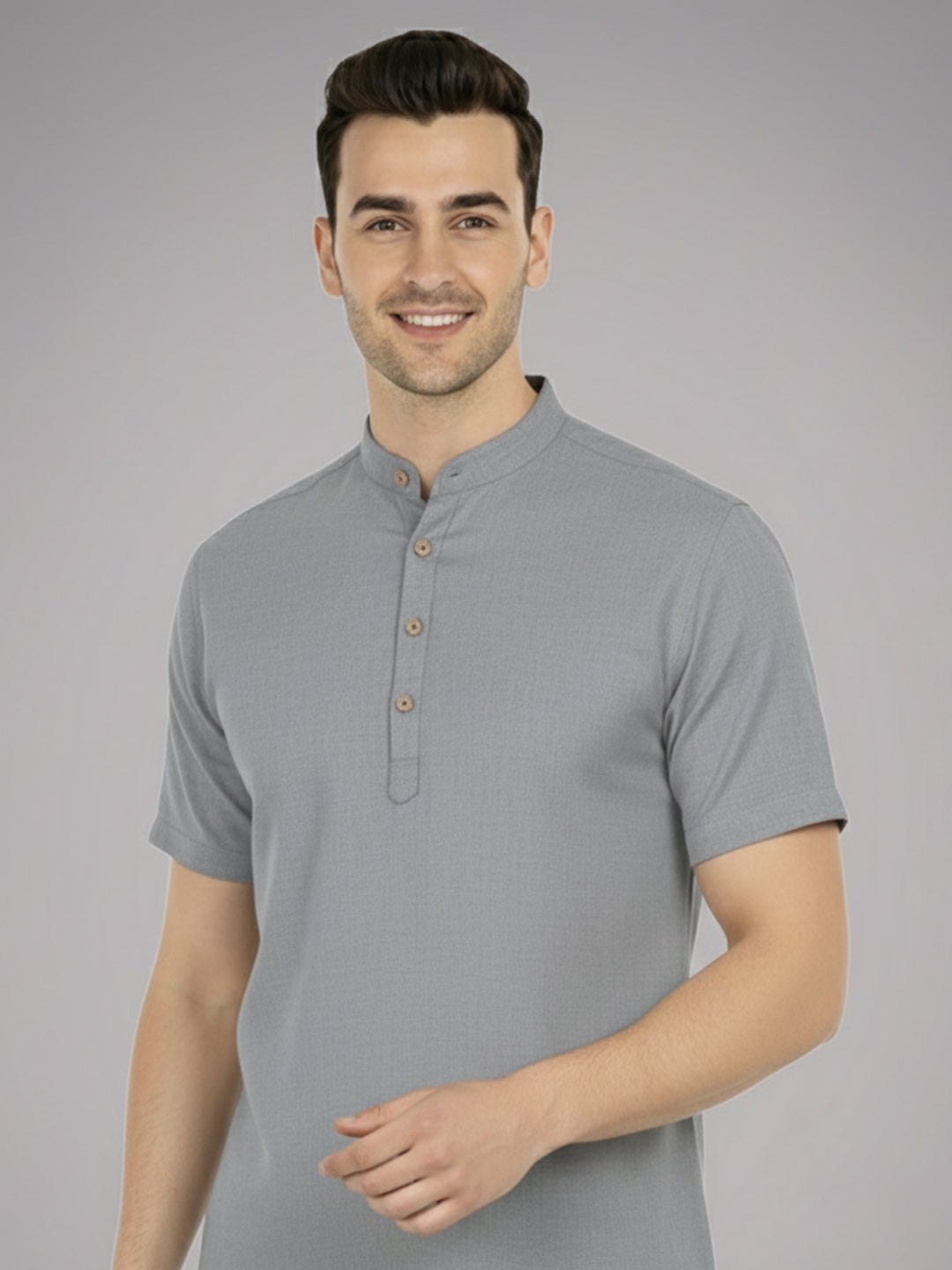BULL FIRE Half Sleeve Kurta Regular Fit for Men