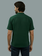 BULL FIRE Half Sleeve Chinese Collar Cotton Regular Fit Shirt For Men