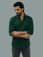 BULL FIRE Spread Collar Full Sleeve Cotton Regular Fit  Shirt for Men