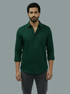 BULL FIRE Spread Collar Full Sleeve Cotton Regular Fit  Shirt for Men