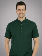 BULL FIRE Half Sleeve Kurta Regular Fit for Men