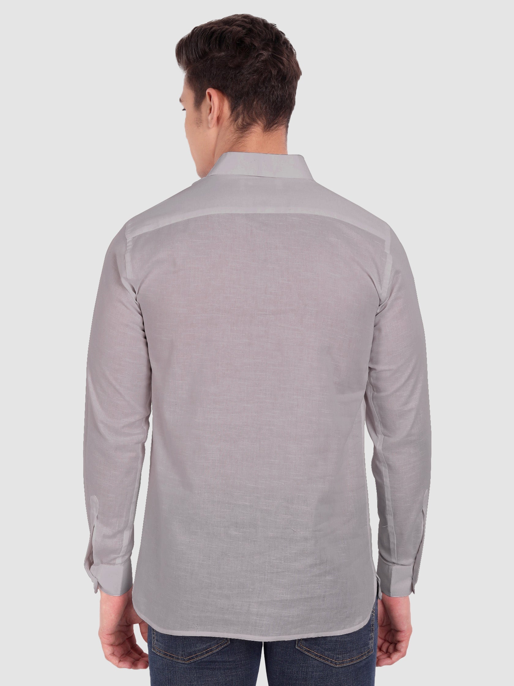 BULL FIRE Men Full Sleeve Roll Up Sleeve Style Spread Collar Pure Cotton Kurta