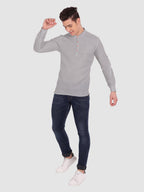 BULL FIRE Men Full Sleeve Roll Up Style Chinese Collar Cotton Kurta