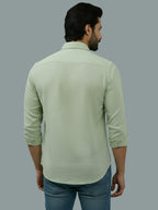 BULL FIRE Spread Collar Full Sleeve Cotton Regular Fit  Shirt for Men