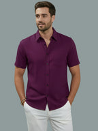 BULL FIRE Half Sleeve Spread Collar Cotton Regular Shirt for men