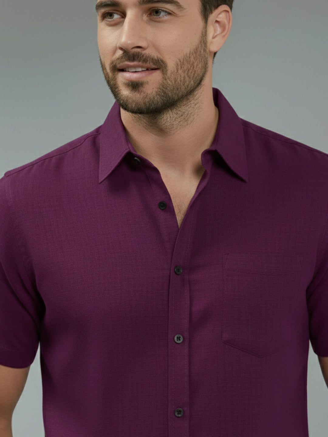 BULL FIRE Half Sleeve Spread Collar Cotton Regular Shirt for men