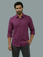 BULL FIRE Spread Collar Full Sleeve Cotton Regular Fit  Shirt for Men