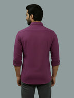BULL FIRE Spread Collar Full Sleeve Cotton Regular Fit  Shirt for Men