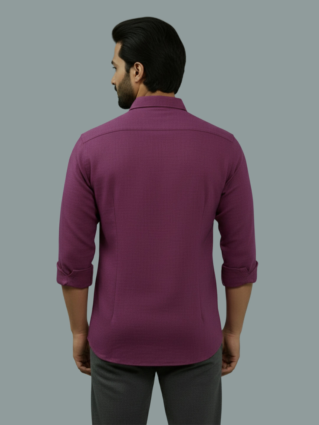 BULL FIRE Spread Collar Full Sleeve Cotton Regular Fit  Shirt for Men