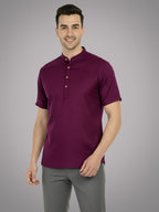 BULL FIRE Half Sleeve Kurta Regular Fit for Men