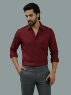 BULL FIRE Spread Collar Full Sleeve Cotton Regular Fit  Shirt for Men