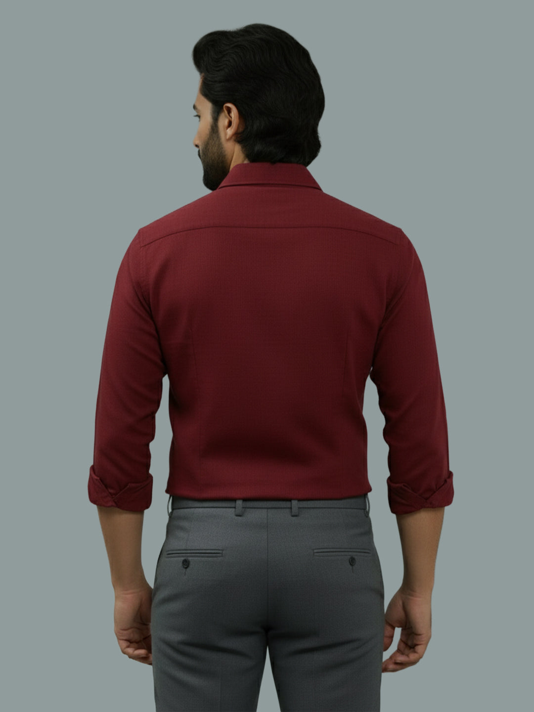 BULL FIRE Spread Collar Full Sleeve Cotton Regular Fit  Shirt for Men