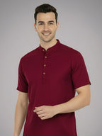 BULL FIRE Half Sleeve Kurta Regular Fit for Men