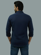 BULL FIRE Spread Collar Full Sleeve Cotton Regular Fit  Shirt for Men