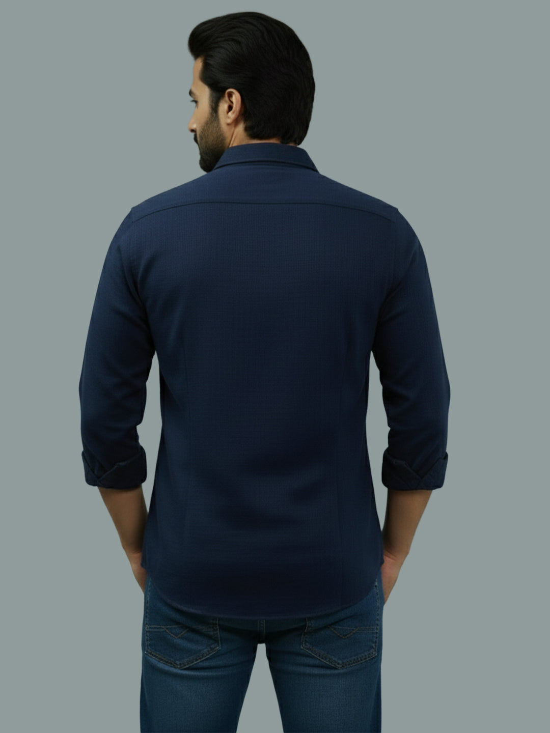 BULL FIRE Spread Collar Full Sleeve Cotton Regular Fit  Shirt for Men
