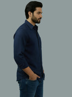 BULL FIRE Spread Collar Full Sleeve Cotton Regular Fit  Shirt for Men
