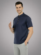 BULL FIRE Half Sleeve Kurta Regular Fit for Men