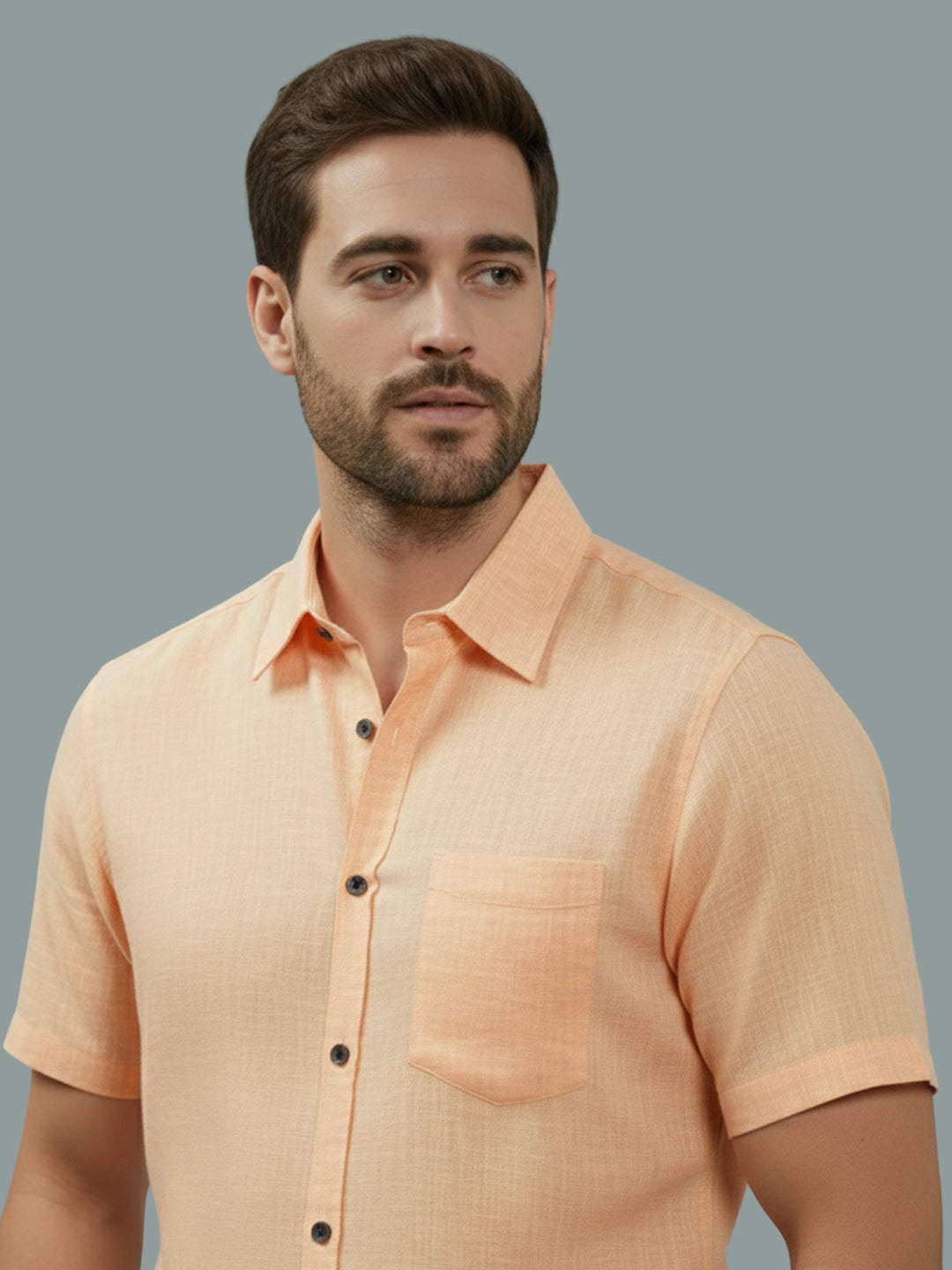BULL FIRE Half Sleeve Spread Collar Cotton Regular Shirt for men