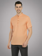 BULL FIRE Half Sleeve Kurta Regular Fit for Men