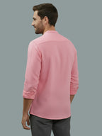 BULL FIRE Chinese Collar Full Sleeve Cotton Regular Fit Shirt For Men