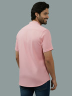 BULL FIRE Half Sleeve Chinese Collar Cotton Regular Fit Shirt For Men