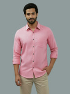 BULL FIRE Spread Collar Full Sleeve Cotton Regular Fit  Shirt for Men