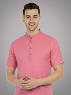 BULL FIRE Half Sleeve Kurta Regular Fit for Men