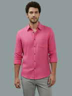 BULL FIRE Spread Collar Full Sleeve Cotton Regular Fit  Shirt for Men