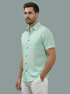 BULL FIRE Half Sleeve Spread Collar Cotton Regular Shirt for men