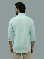 BULL FIRE Spread Collar Full Sleeve Cotton Regular Fit  Shirt for Men