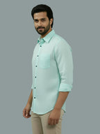 BULL FIRE Spread Collar Full Sleeve Cotton Regular Fit  Shirt for Men