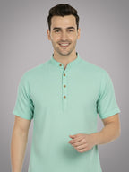BULL FIRE Half Sleeve Kurta Regular Fit for Men