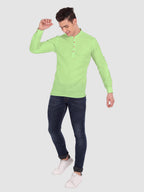 BULL FIRE Men Full Sleeve Roll Up Style Chinese Collar Cotton Kurta
