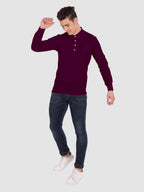 BULL FIRE Men Full Sleeve Roll Up Style Chinese Collar Cotton Kurta
