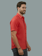 BULL FIRE Half Sleeve Spread Collar Cotton Regular Shirt for men