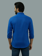 BULL FIRE Spread Collar Full Sleeve Cotton Regular Fit  Shirt for Men