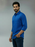BULL FIRE Spread Collar Full Sleeve Cotton Regular Fit  Shirt for Men